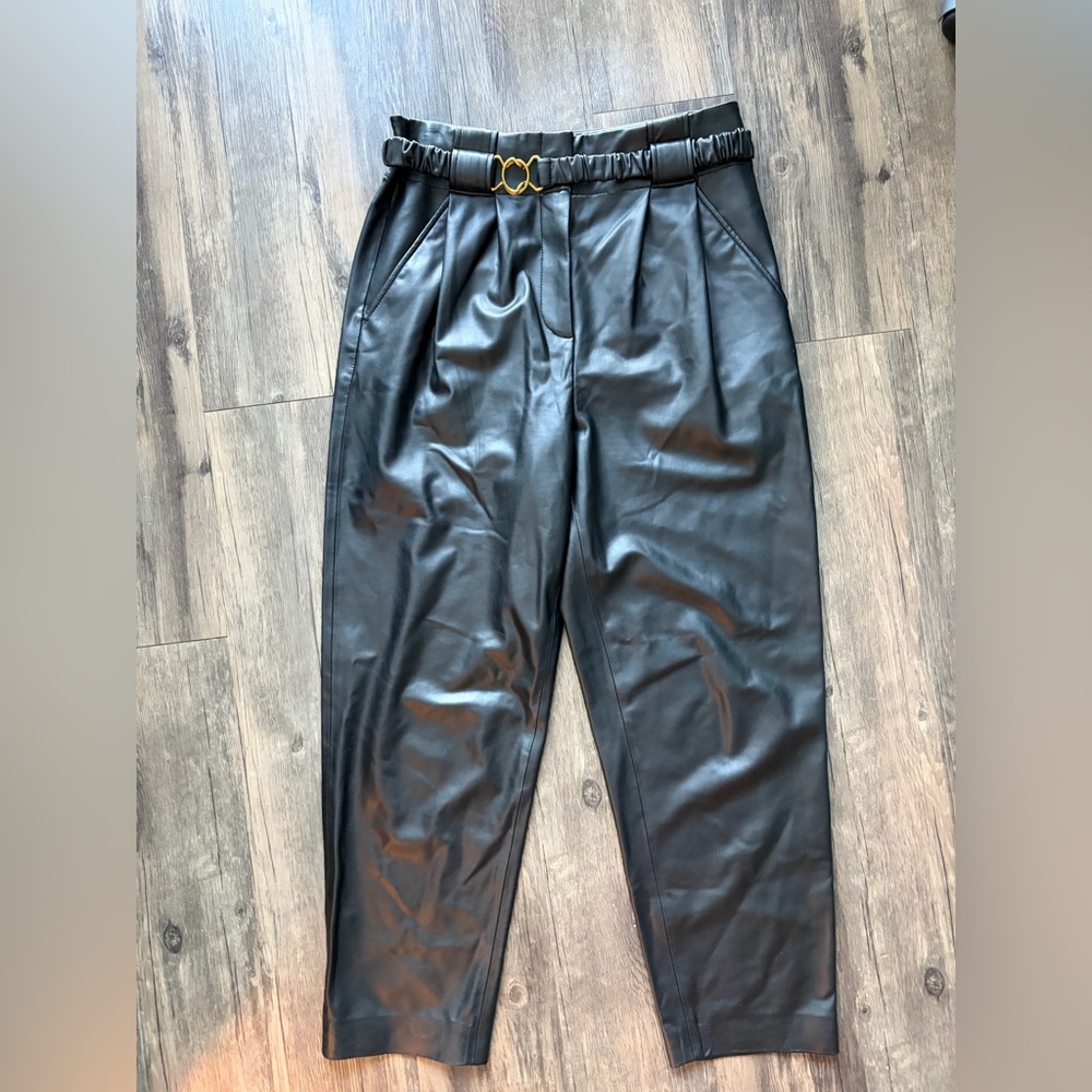 Veronica Beard Faux Leather Pants sz 8
